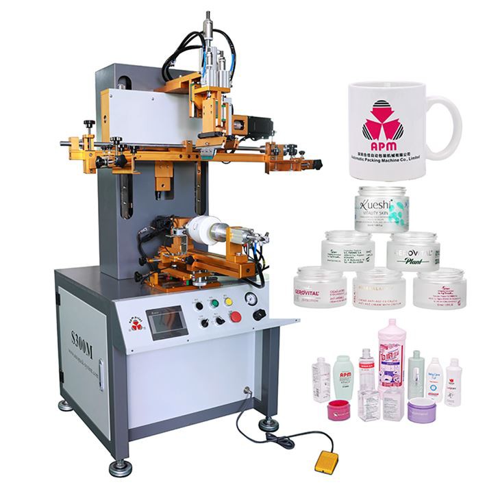 Mesin Percetakan Skrin Sutera Automatik Baru Untuk Botol Kosmetik Plastik